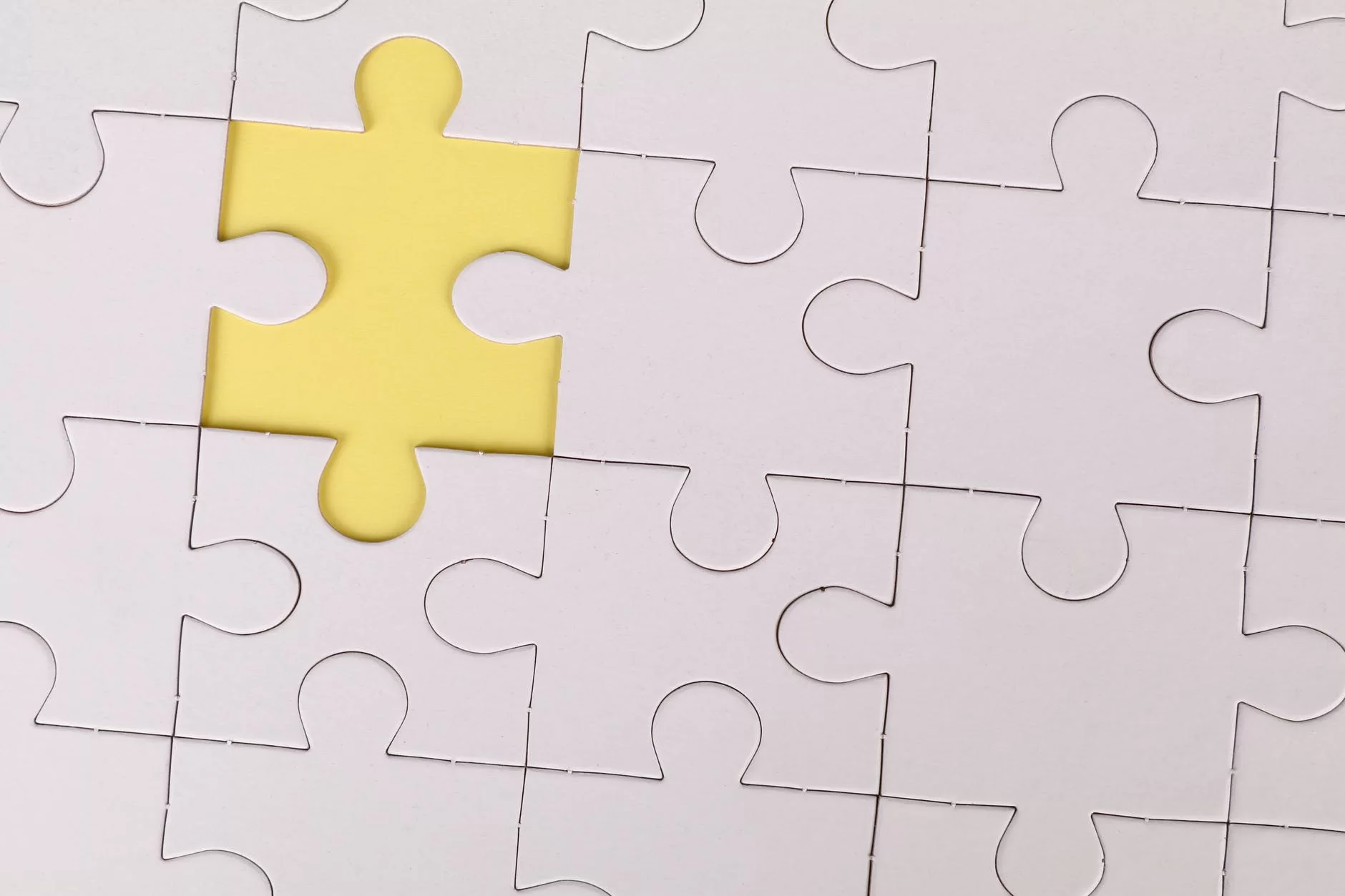 yellow jigsaw puzzle piece